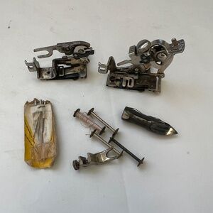 Vintage Singer Sewing Machine Parts For Treadle Bobbins Shuttle Feet